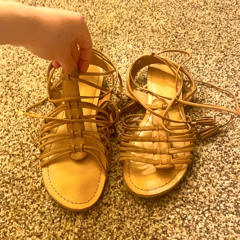 Madden Girl Light Brown Gladiator Sandals